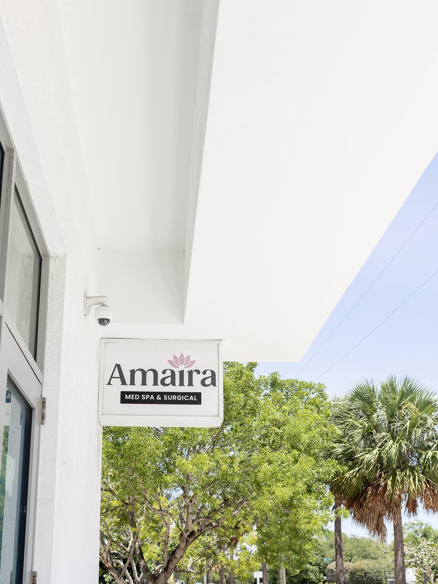 Amaira sign outside the Delray Beach location