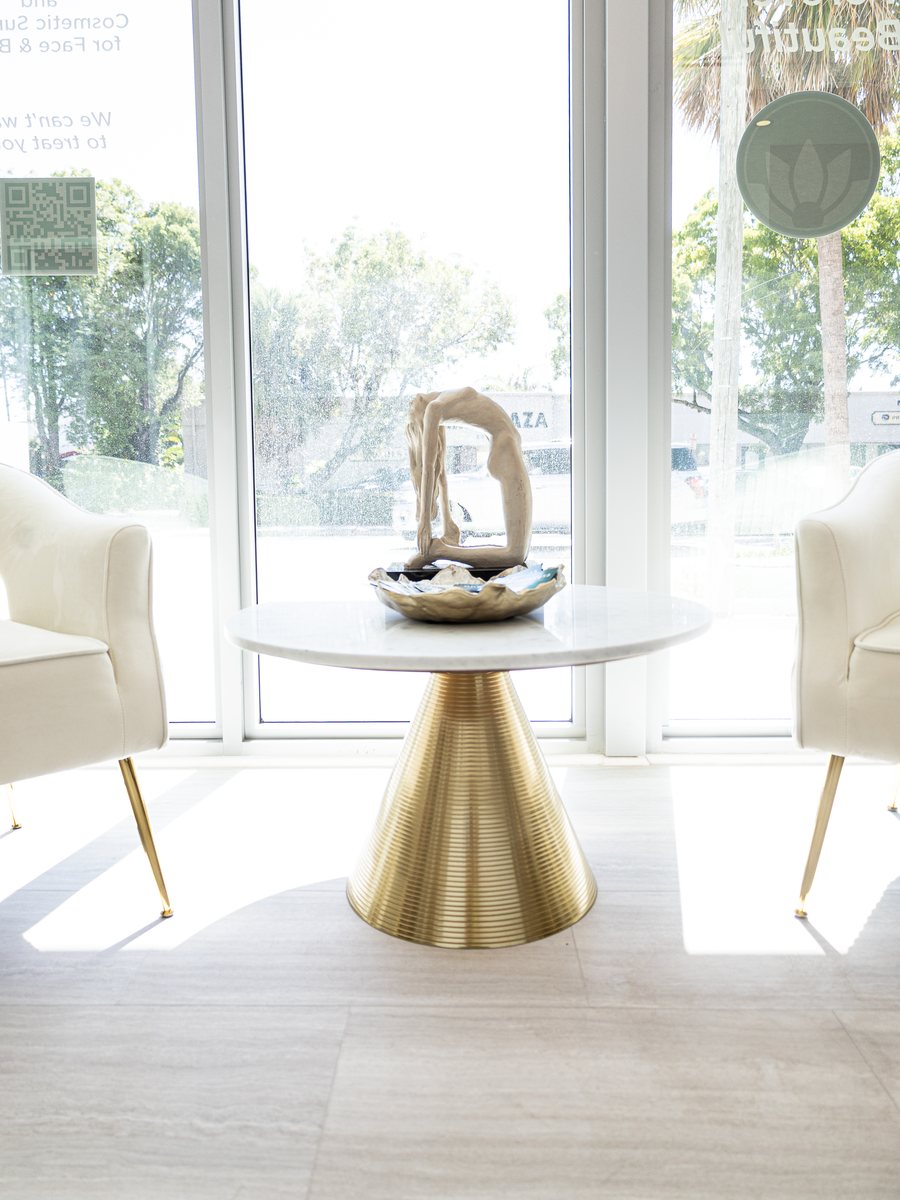 Sunlit window seating at Amaira Delray Beach